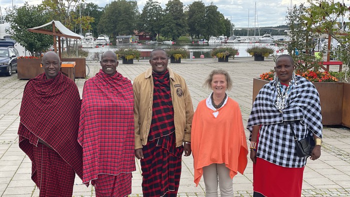 Besökare från Tanzania på plats i Västerviken