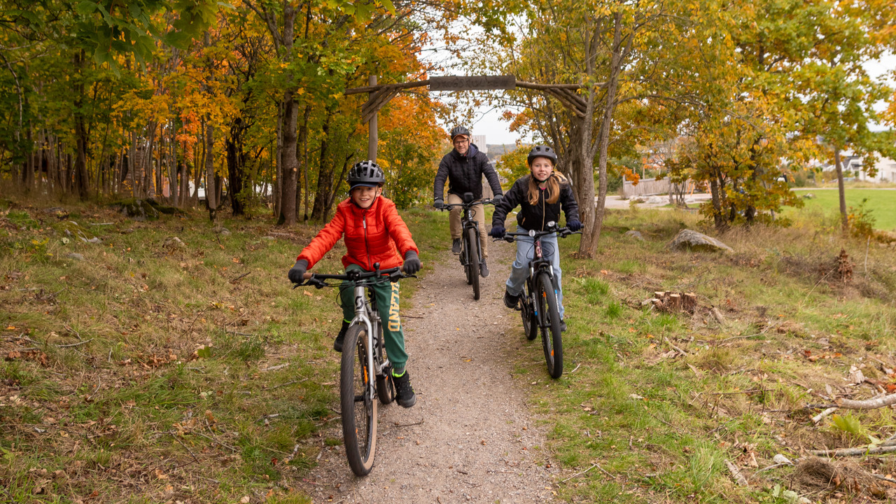 cykel vid Skogskullen