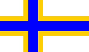 very big size Sweden Finns people flag