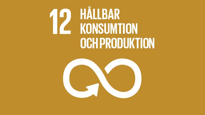 Agenda 2030, mål nummer tolv: Hållbar konsumtion och produktion.