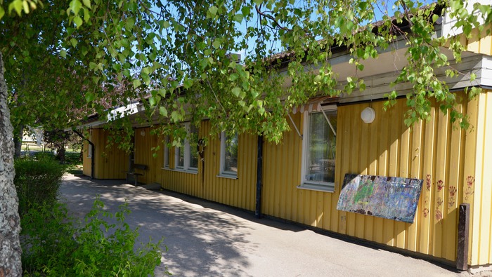 Fasaden på Nyponets förskola i Mariefred