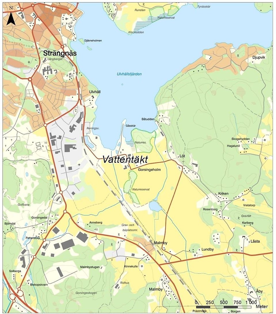 Kartbild över Gorsingeholm